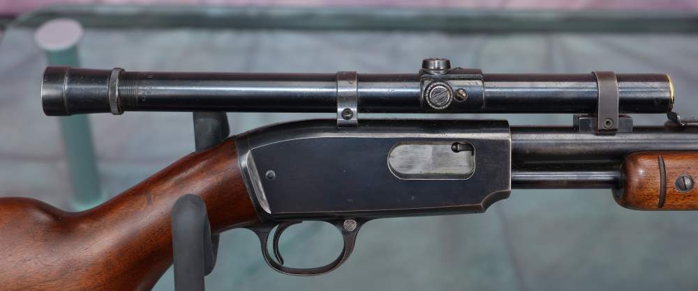 1948 Winchester Model 61 takedown rifle, Weaver B4 scope, Stith Mount-img-8