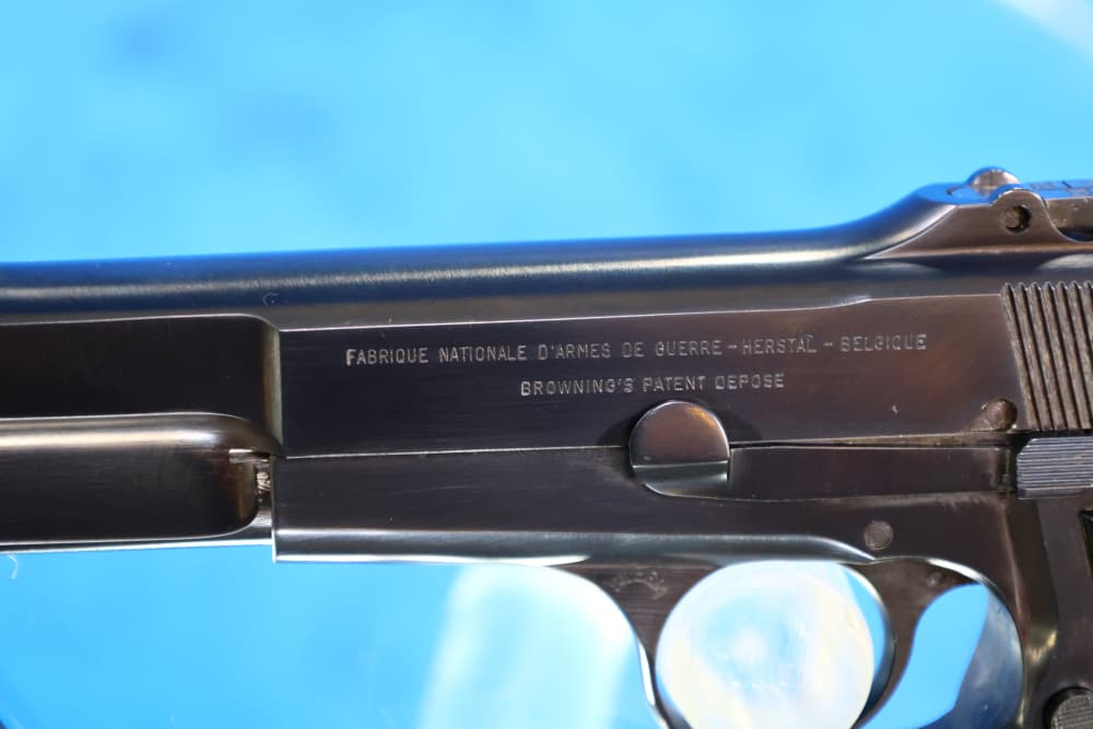 RARE DESIRABLE FN Browning Hi Power 9mm Slotted & Tangent | Numbers Match-img-12