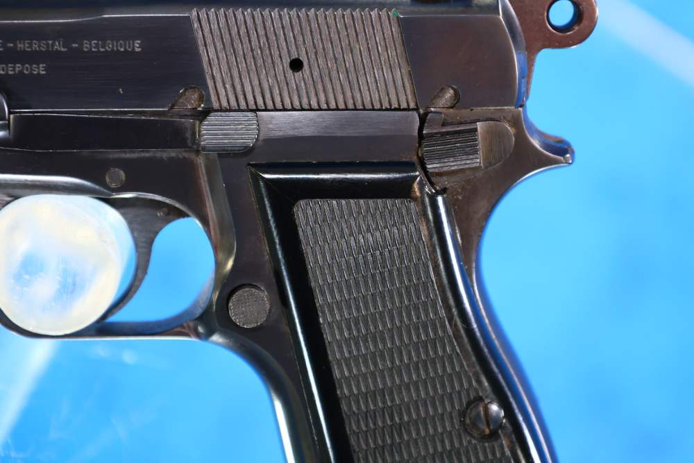 RARE DESIRABLE FN Browning Hi Power 9mm Slotted & Tangent | Numbers Match-img-8