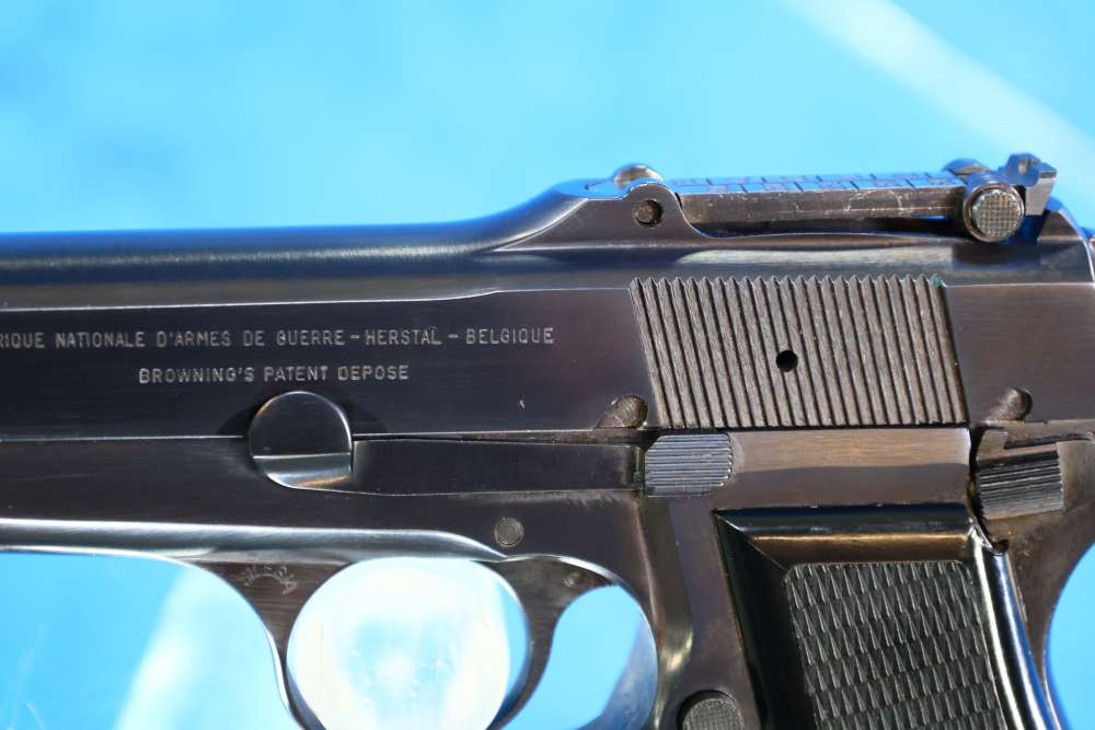 RARE DESIRABLE FN Browning Hi Power 9mm Slotted & Tangent | Numbers Match-img-11