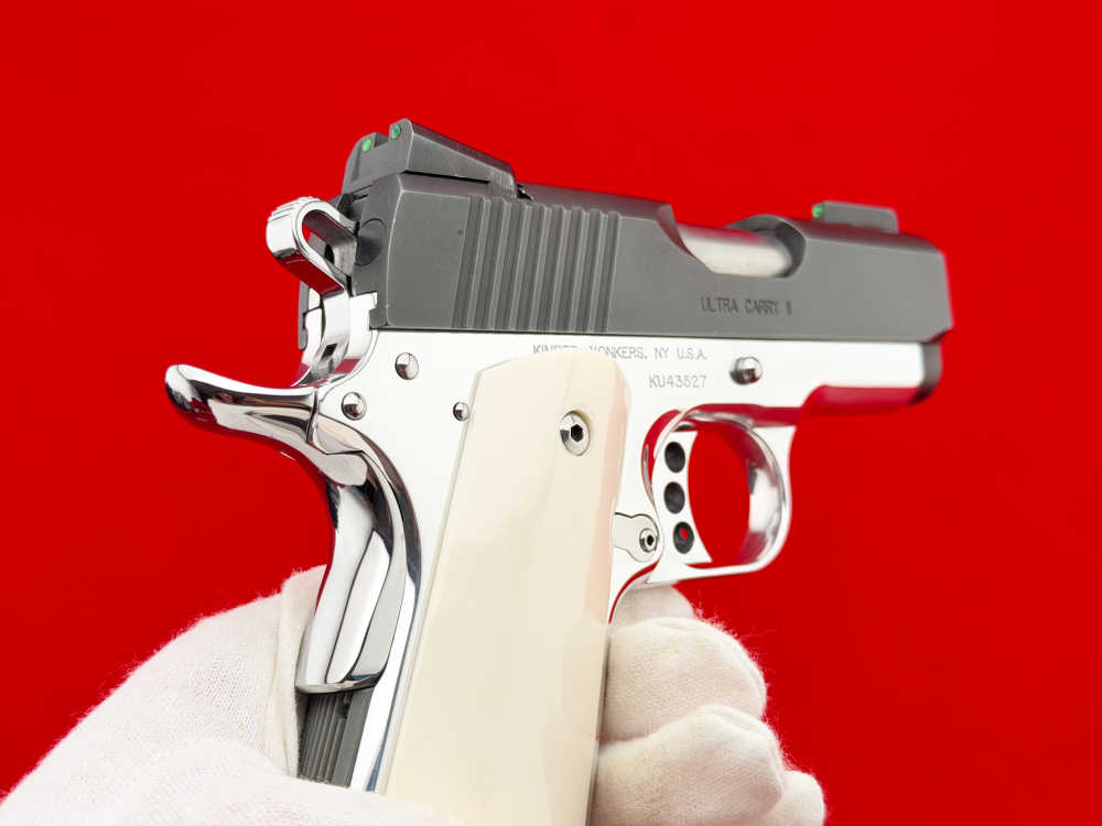 VIBRANT Kimber Ultra Carry II .45 ACP 3" Two-Tone High Polish Custom 1911 -img-16