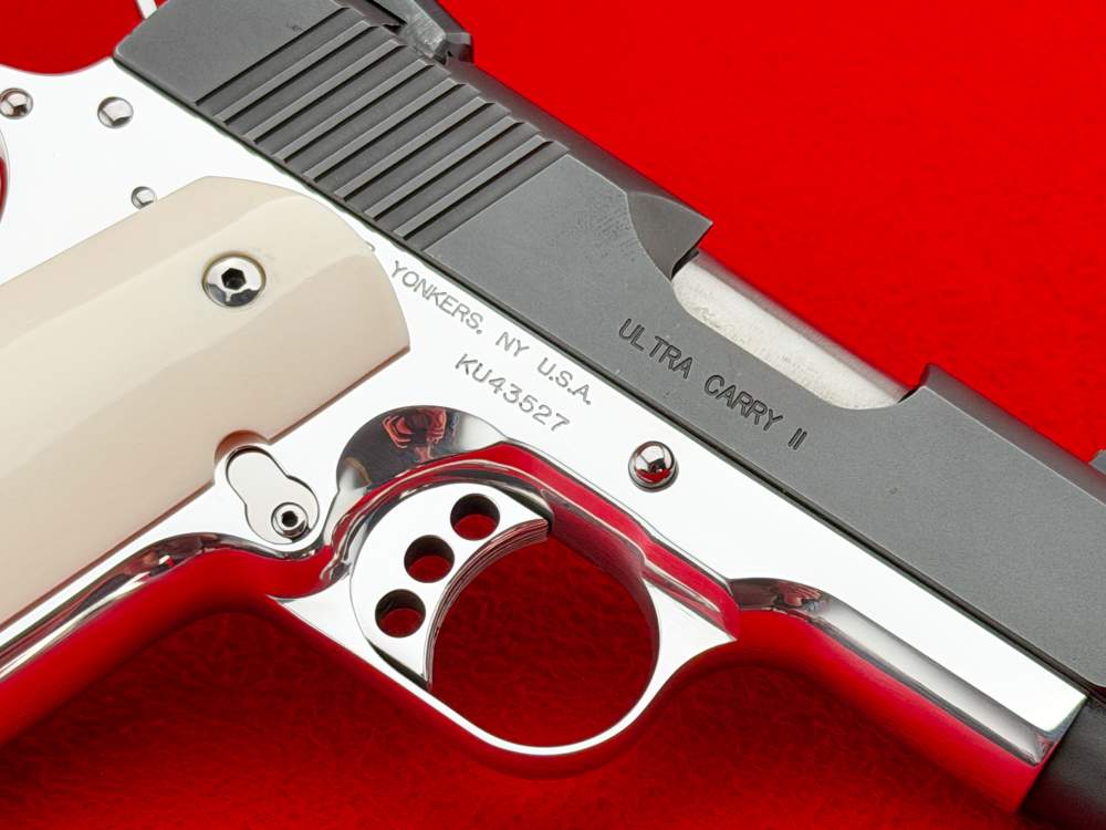 VIBRANT Kimber Ultra Carry II .45 ACP 3" Two-Tone High Polish Custom 1911 -img-10