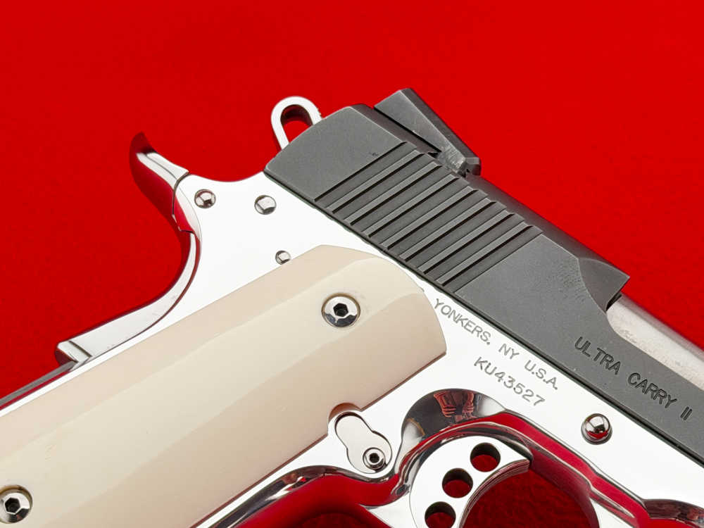 VIBRANT Kimber Ultra Carry II .45 ACP 3" Two-Tone High Polish Custom 1911 -img-11