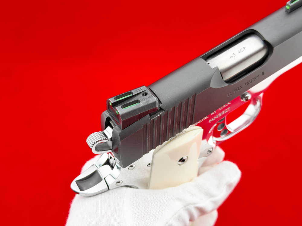 VIBRANT Kimber Ultra Carry II .45 ACP 3" Two-Tone High Polish Custom 1911 -img-15