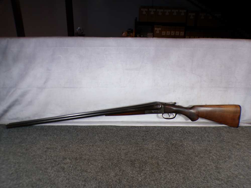 Vintage A.H. Fox Sterlingworth Phila PA 12 GA 30" Full SxS Solid Rib Nice!-img-1