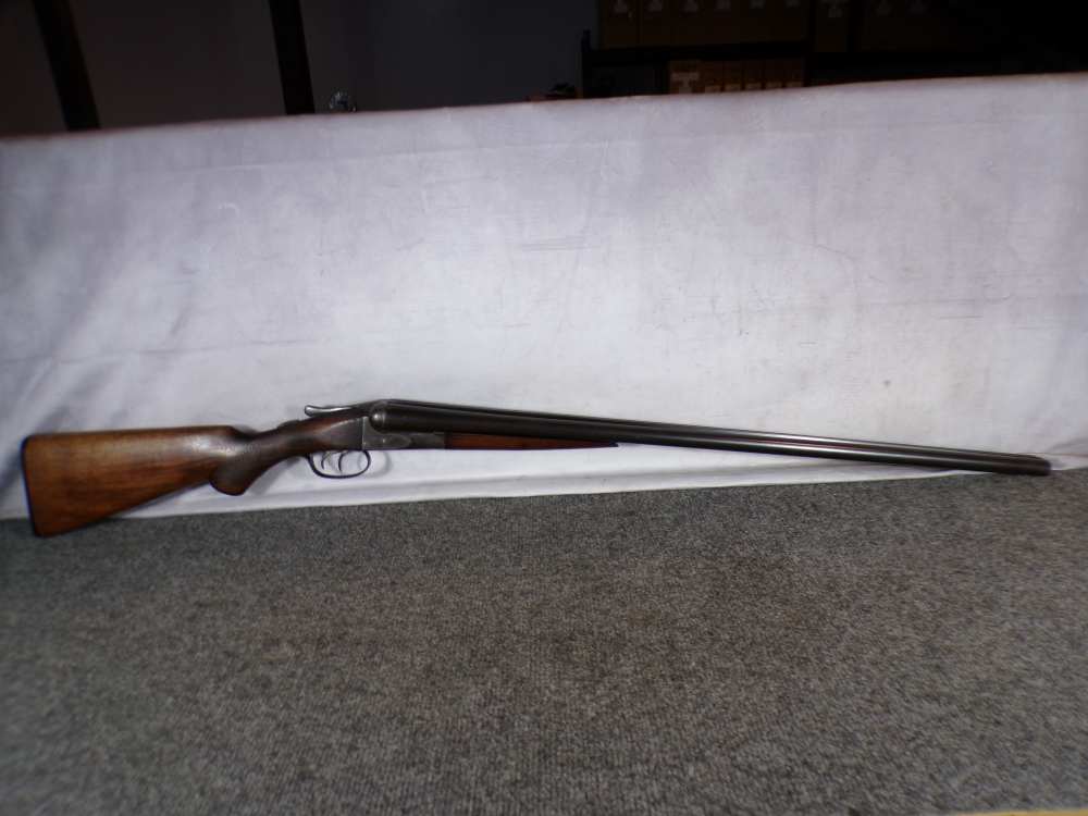 Vintage A.H. Fox Sterlingworth Phila PA 12 GA 30" Full SxS Solid Rib Nice!-img-0