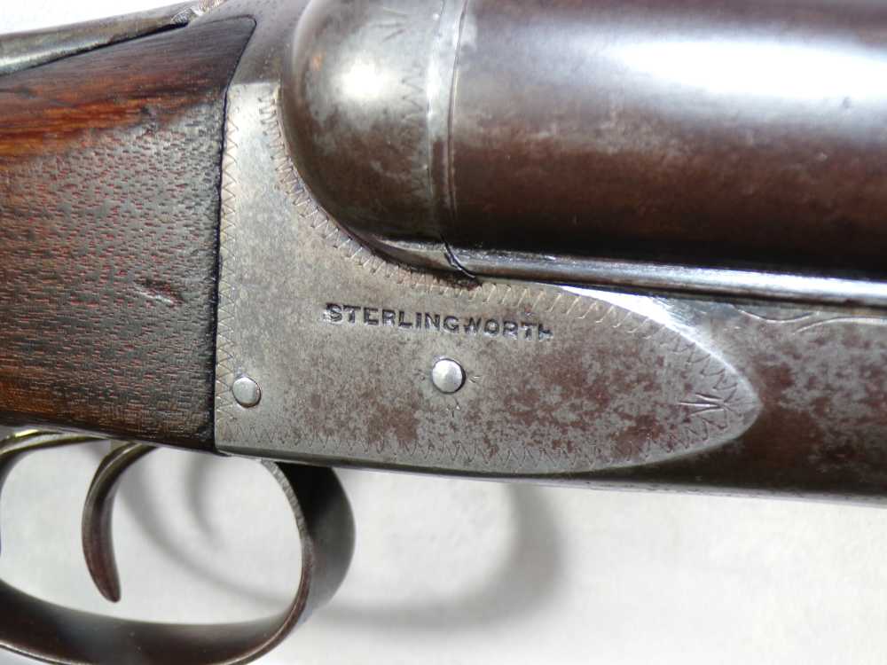 Vintage A.H. Fox Sterlingworth Phila PA 12 GA 30" Full SxS Solid Rib Nice!-img-3