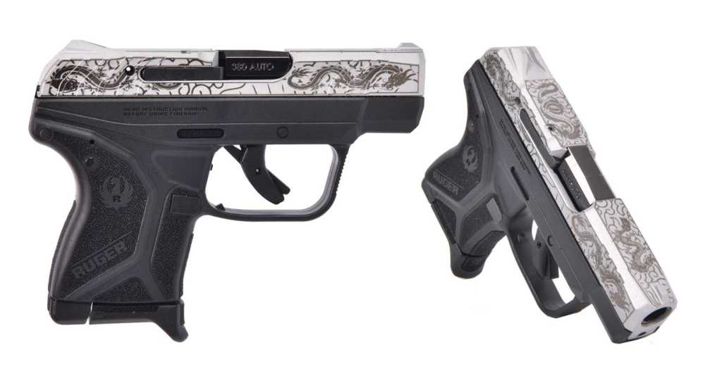 Ruger LCP-II .380 6+1 Semi-Auto Pistol Silver Dragon Finish -img-0