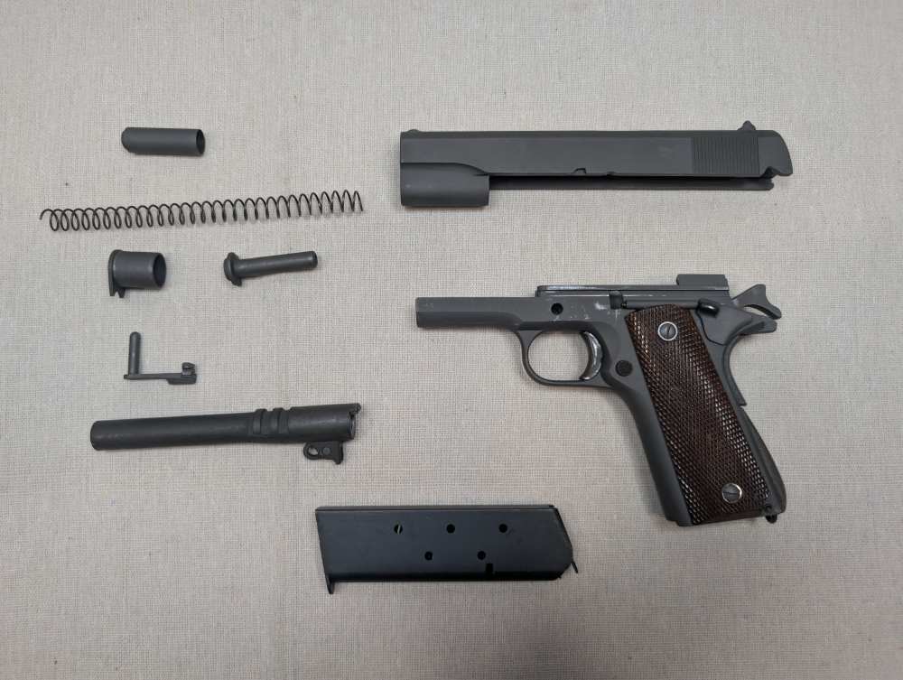 WWII Colt 1944 M1911A1 .45 ACP Remington Rand Slide C&R-img-10