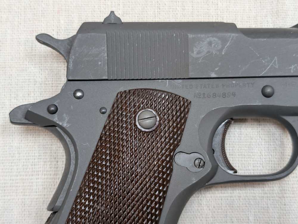 WWII Colt 1944 M1911A1 .45 ACP Remington Rand Slide C&R-img-2