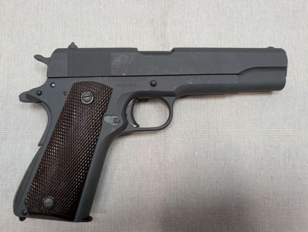 WWII Colt 1944 M1911A1 .45 ACP Remington Rand Slide C&R-img-0