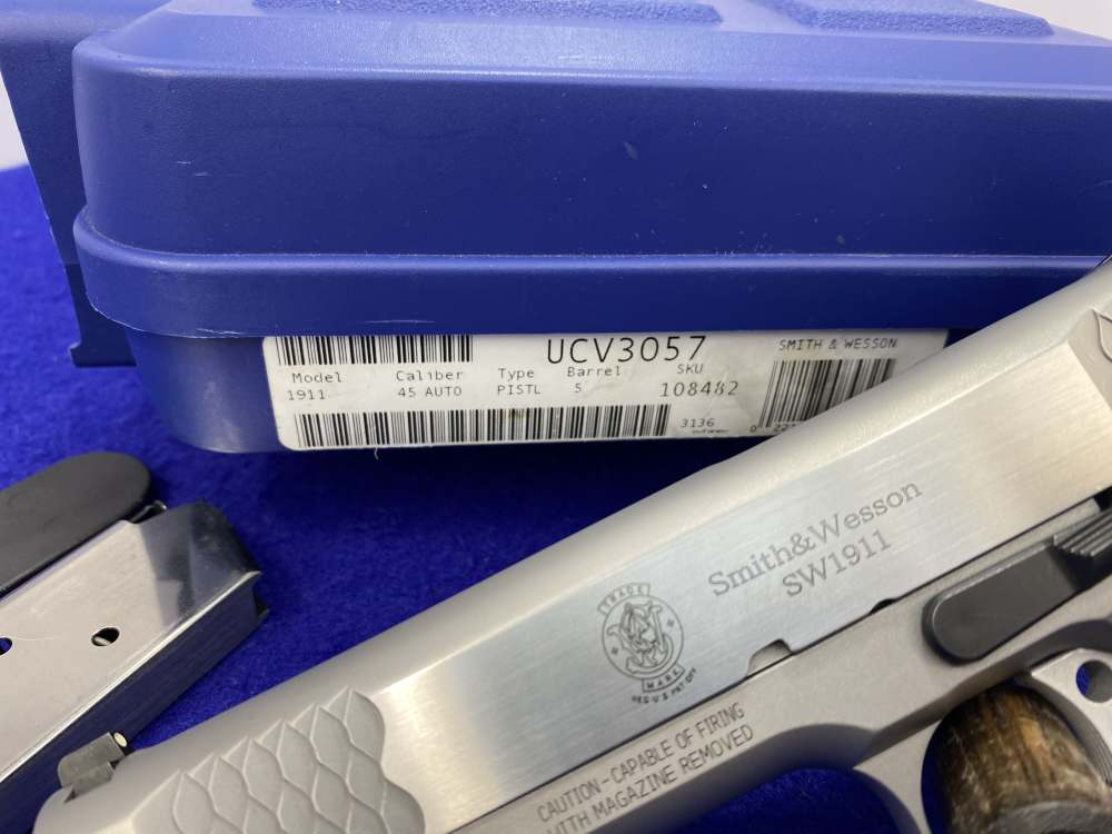 Smith Wesson SW1911 E-Series .45 ACP SS 5" *OUTSTANDING 1911 STYLE HANDGUN*-img-5