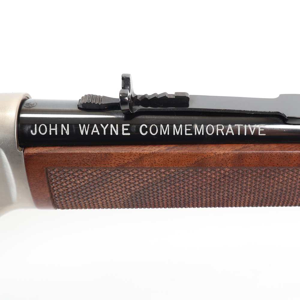 Winchester 94 John Wayne, 32-40 Win 18.5” Silver/Blued/Wood W/ Box & Ammo!-img-31