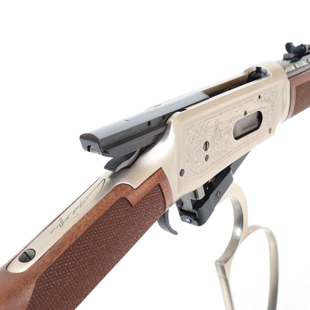 Winchester 94 John Wayne, 32-40 Win 18.5” Silver/Blued/Wood W/ Box & Ammo!-img-16