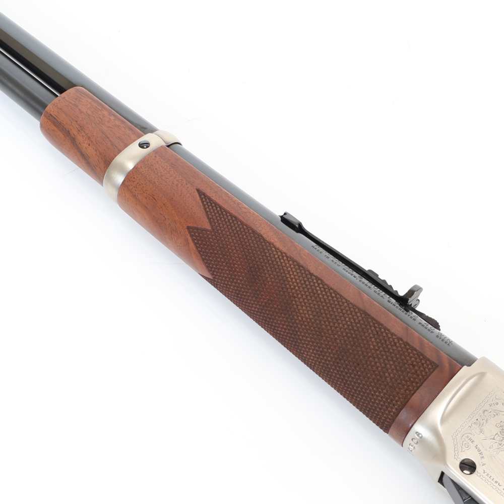 Winchester 94 John Wayne, 32-40 Win 18.5” Silver/Blued/Wood W/ Box & Ammo!-img-36
