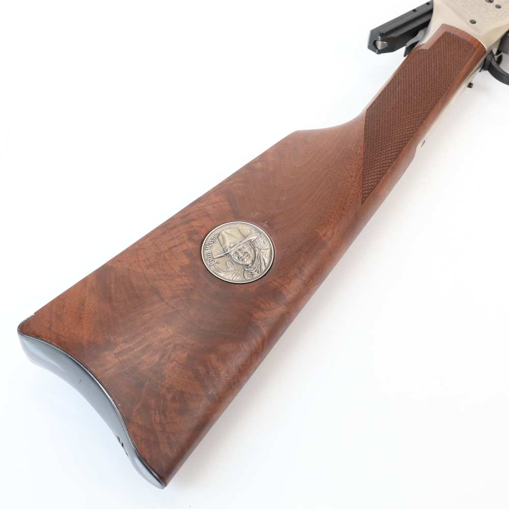 Winchester 94 John Wayne, 32-40 Win 18.5” Silver/Blued/Wood W/ Box & Ammo!-img-41