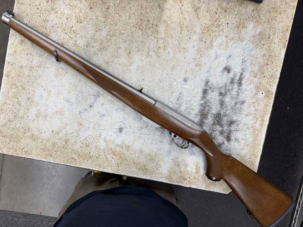Ruger 10/22 International Stainless Steel Mannlicher 22LR Like New # 01131 -img-1