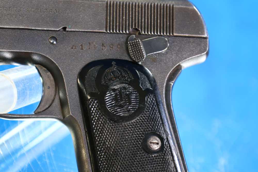 Husqvarna 1907 9mm Browning Long Swedish Military C&R Eligible With Holster-img-5