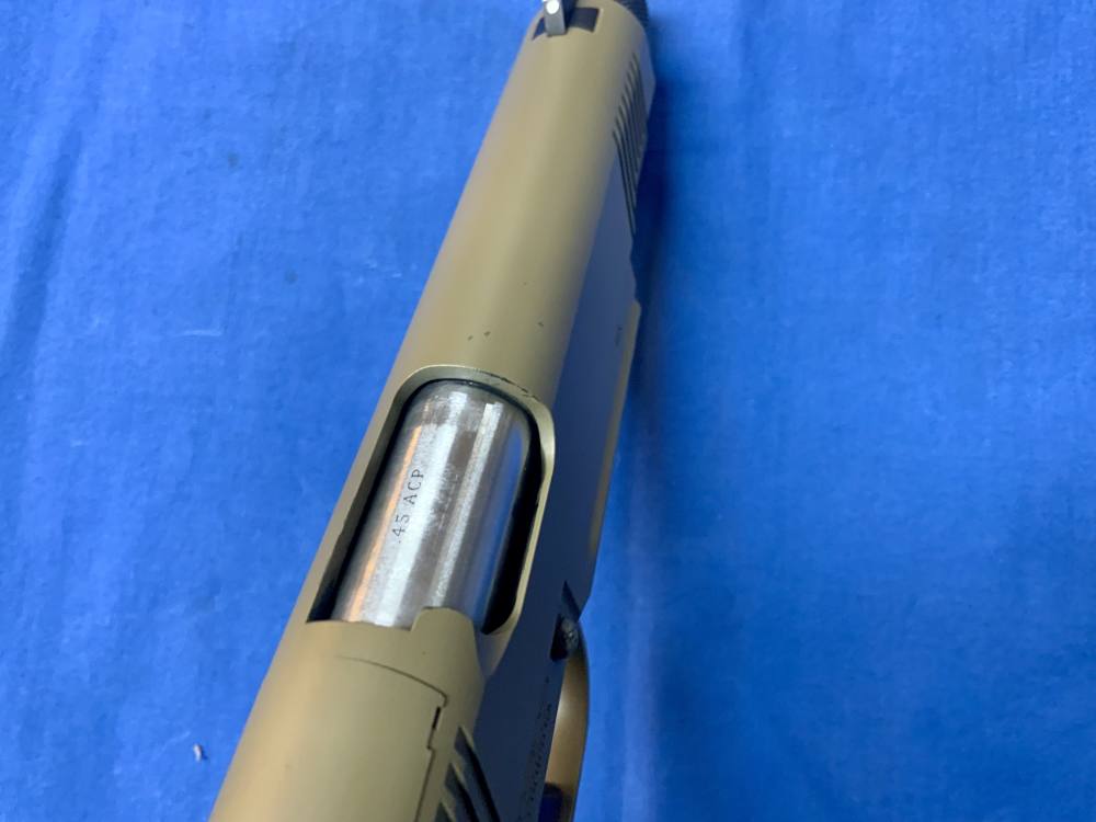 Tisas 1911 Duty Threaded 5” 45acp FDE Used Very Clean -img-20