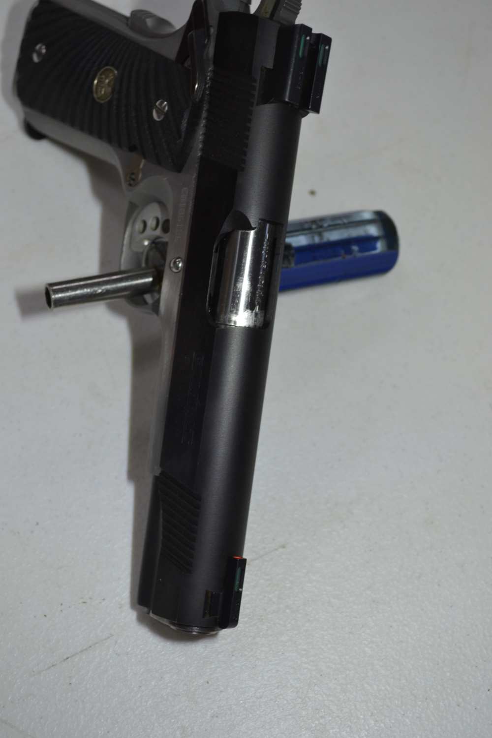 Colt Gov't Combat Elite .45ACP s/a pistol, two tone 5"barrel night sights-img-5
