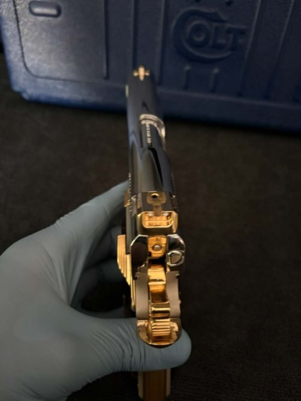 2005 Colt LWT Commander 38 Super Gold Plated NR Penny Auction .01 Start -img-9