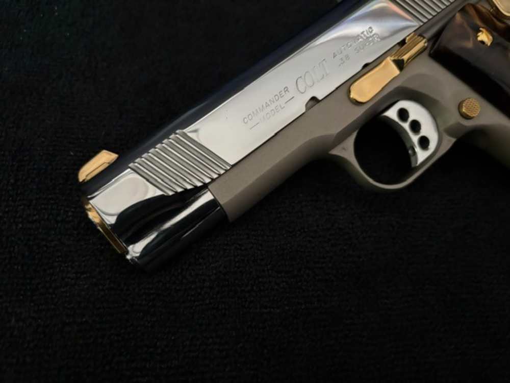 2005 Colt LWT Commander 38 Super Gold Plated NR Penny Auction .01 Start -img-13
