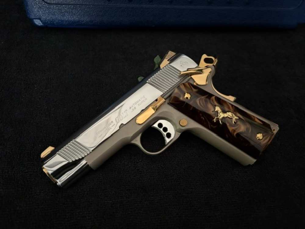 2005 Colt LWT Commander 38 Super Gold Plated NR Penny Auction .01 Start -img-12