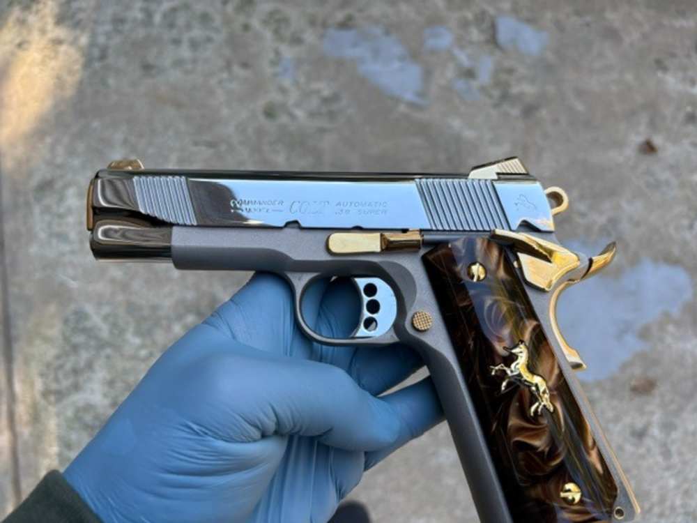 2005 Colt LWT Commander 38 Super Gold Plated NR Penny Auction .01 Start -img-27