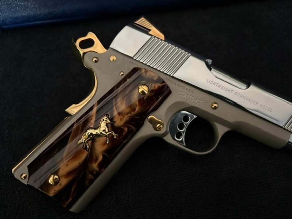 2005 Colt LWT Commander 38 Super Gold Plated NR Penny Auction .01 Start -img-10