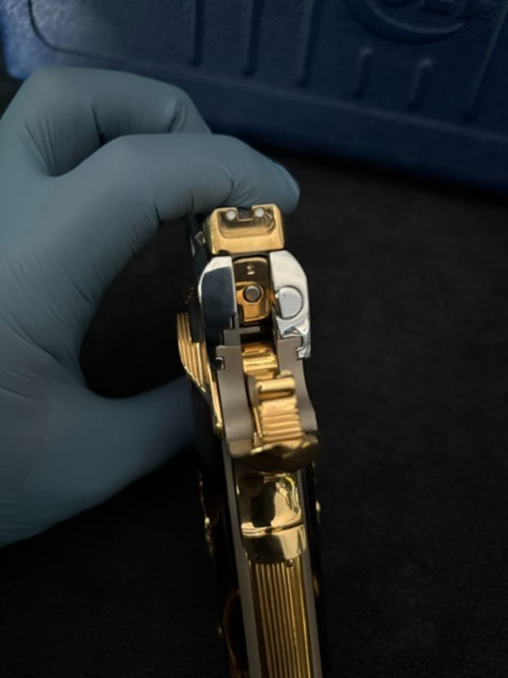 2005 Colt LWT Commander 38 Super Gold Plated NR Penny Auction .01 Start -img-8