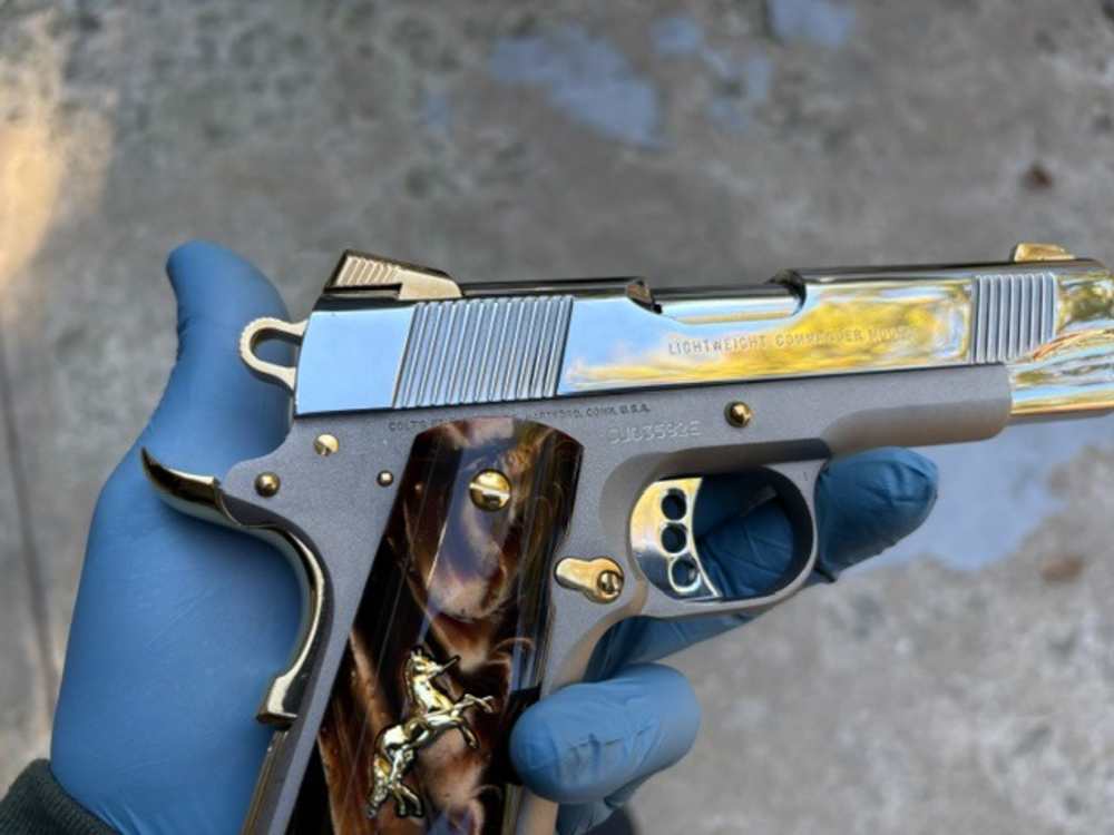 2005 Colt LWT Commander 38 Super Gold Plated NR Penny Auction .01 Start -img-35