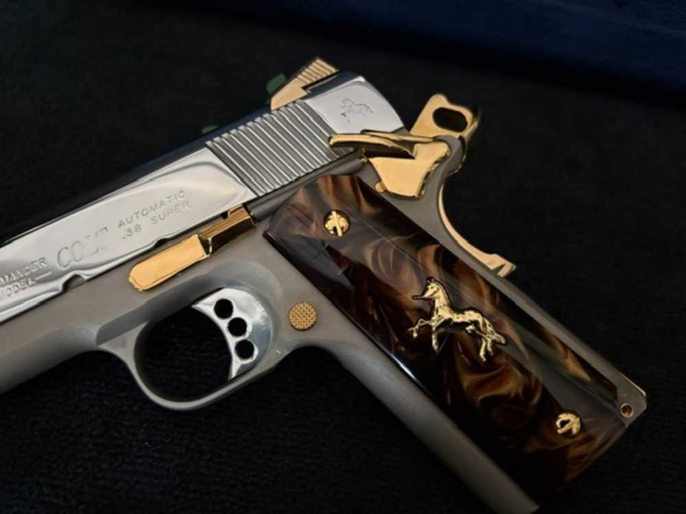 2005 Colt LWT Commander 38 Super Gold Plated NR Penny Auction .01 Start -img-16