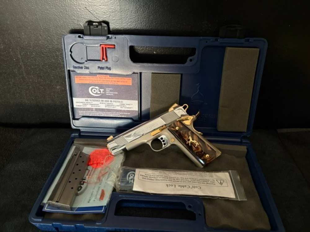 2005 Colt LWT Commander 38 Super Gold Plated NR Penny Auction .01 Start -img-36