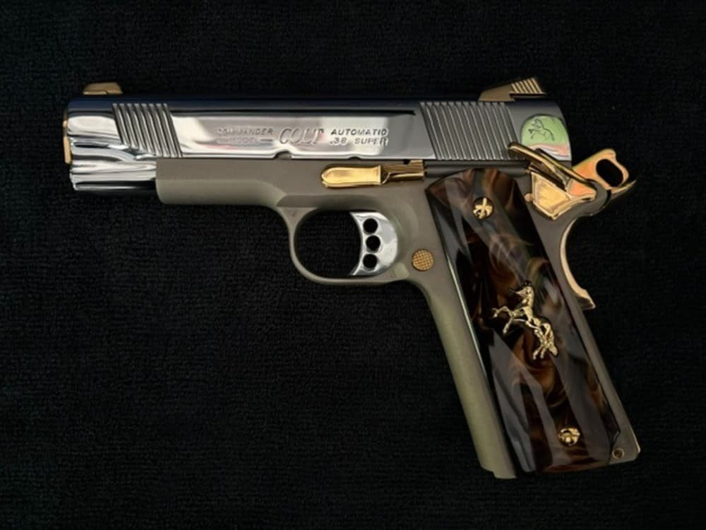 2005 Colt LWT Commander 38 Super Gold Plated NR Penny Auction .01 Start -img-6