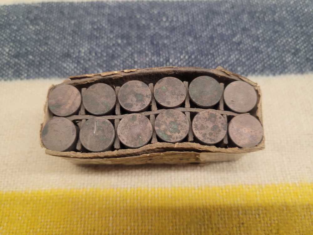 1878 Frankford Arsenal .45 Revolver Ball Cartridges Original Full 12 Round -img-4