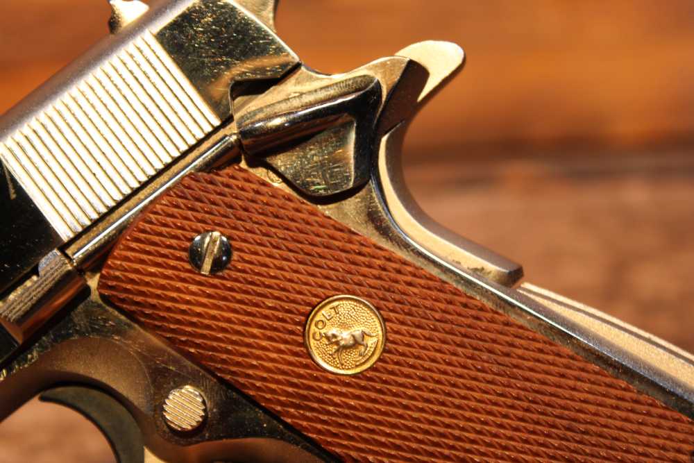 1985 Colt Government MKIV Series 80 .38 Super 5" bbl Bright Nickel Finish-img-16