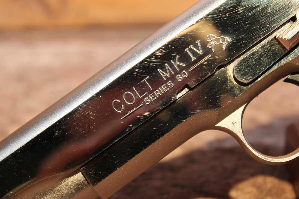 1985 Colt Government MKIV Series 80 .38 Super 5" bbl Bright Nickel Finish-img-12