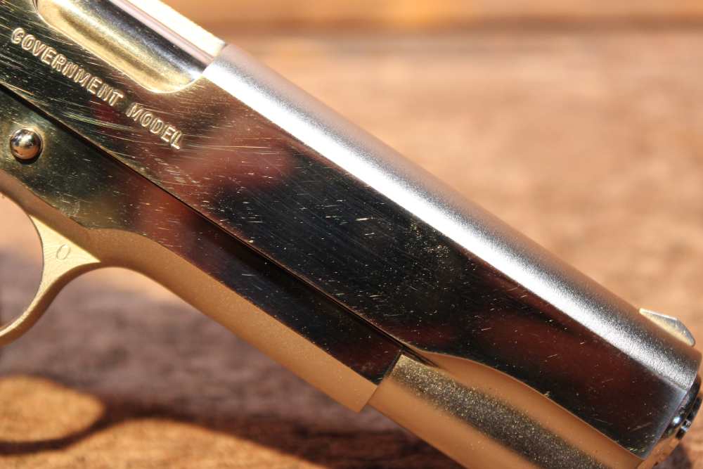 1985 Colt Government MKIV Series 80 .38 Super 5" bbl Bright Nickel Finish-img-9