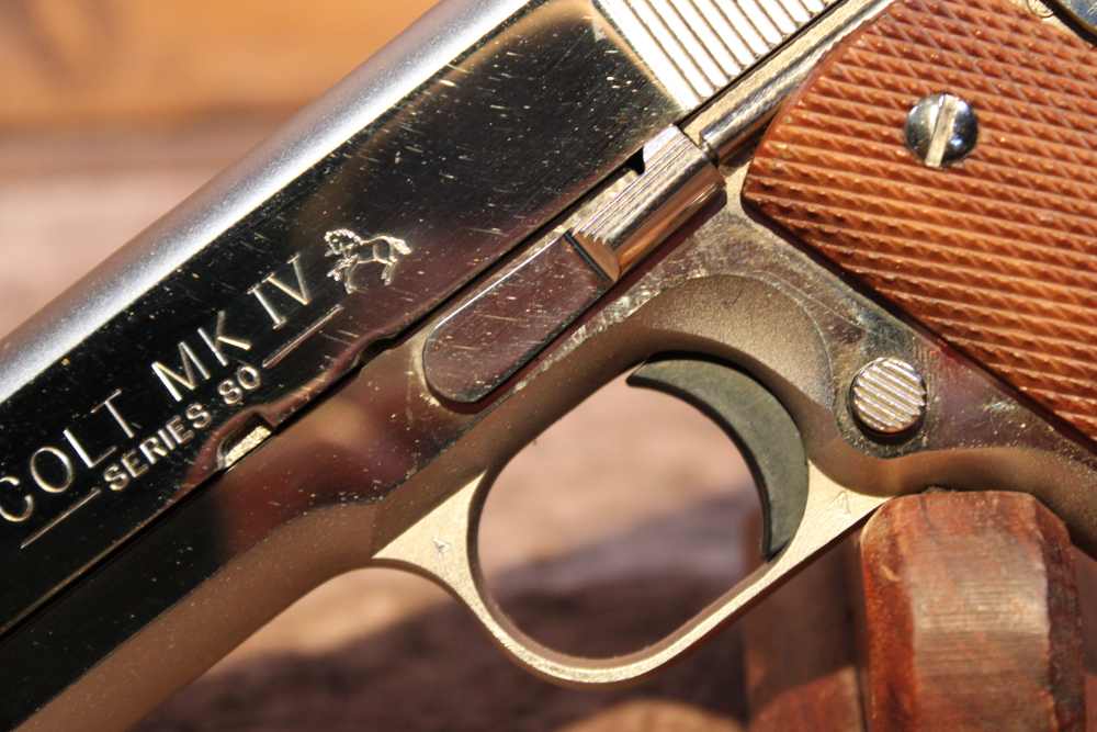 1985 Colt Government MKIV Series 80 .38 Super 5" bbl Bright Nickel Finish-img-13