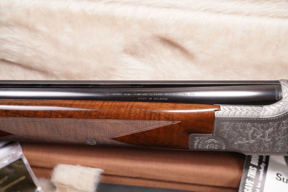 Engraved FN Browning Superposed Pigeon Grade 12 Ga. 28" M/IC Shotgun, C&R-img-4