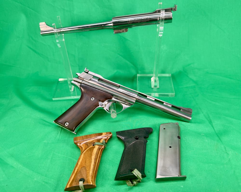 RARE Auto Mag Model 180 160 44 & 357 AMP Pasadena CA 2 barrel set! Automag-img-0