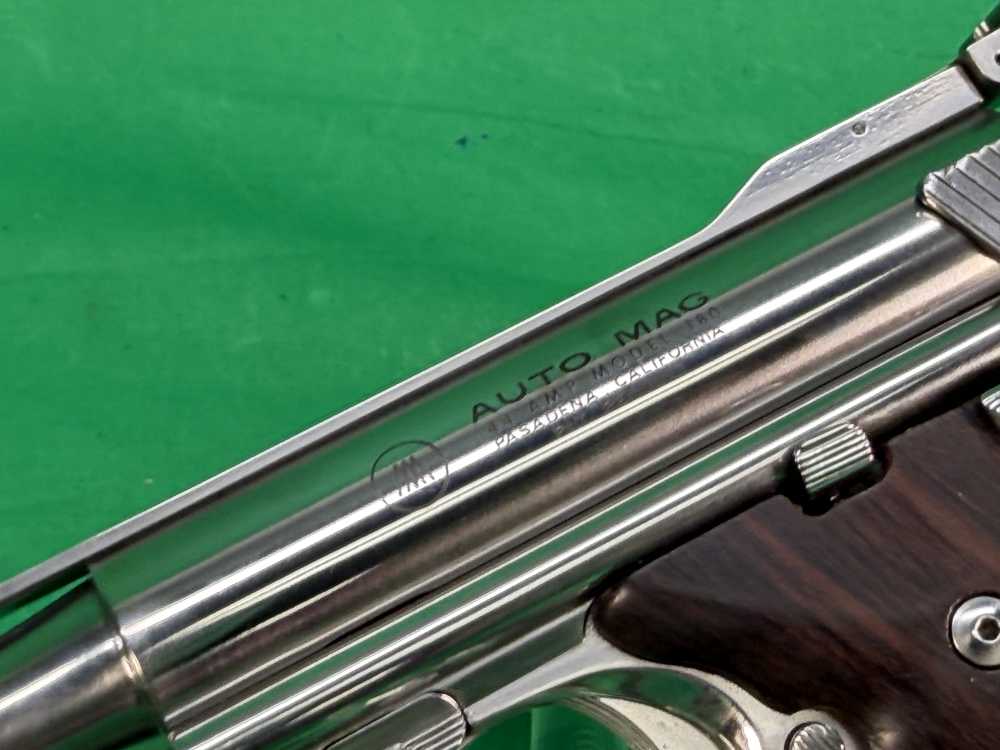 RARE Auto Mag Model 180 160 44 & 357 AMP Pasadena CA 2 barrel set! Automag-img-44