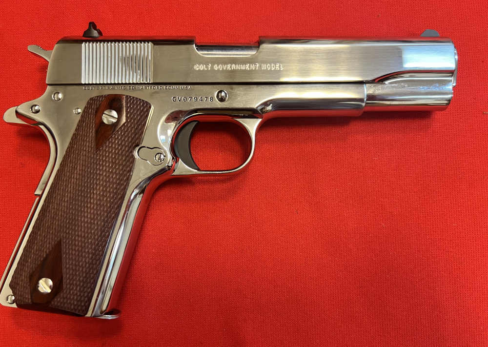 Colt Custom 38 Super 1911 Government Bright Stainless Pistol NIB-img-5