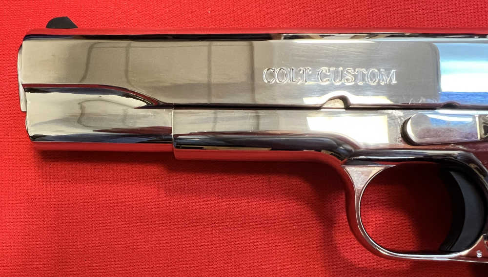 Colt Custom 38 Super 1911 Government Bright Stainless Pistol NIB-img-4