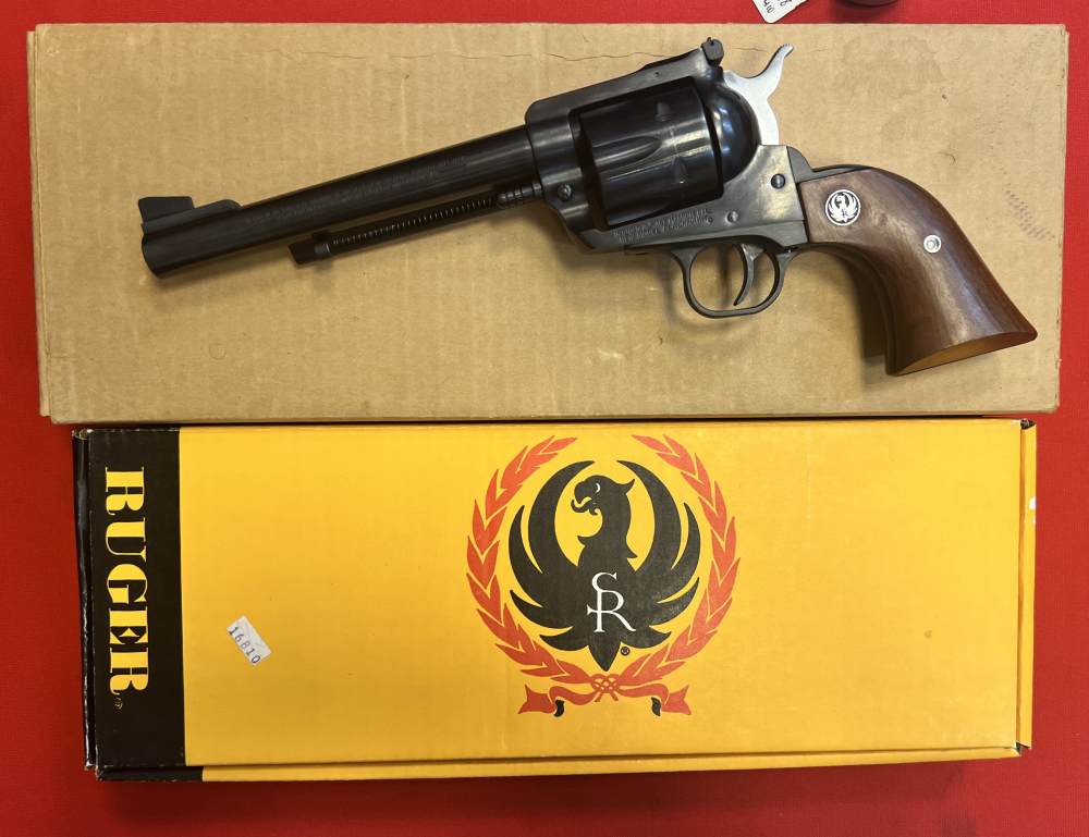 Ruger 357 mag New Model Blackhawk 6.5" Blue Revolver LNIB 1980-img-0