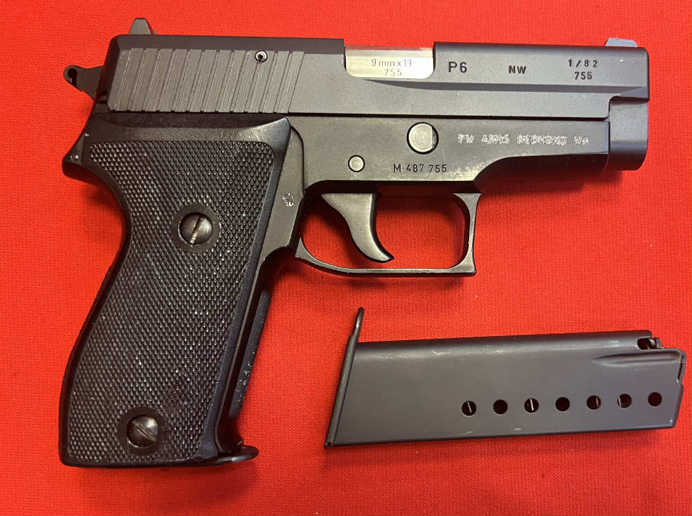 Sig Sauer 9mm P6 Law Enforcement Pistol with Box and Two Magazines 1982-img-5