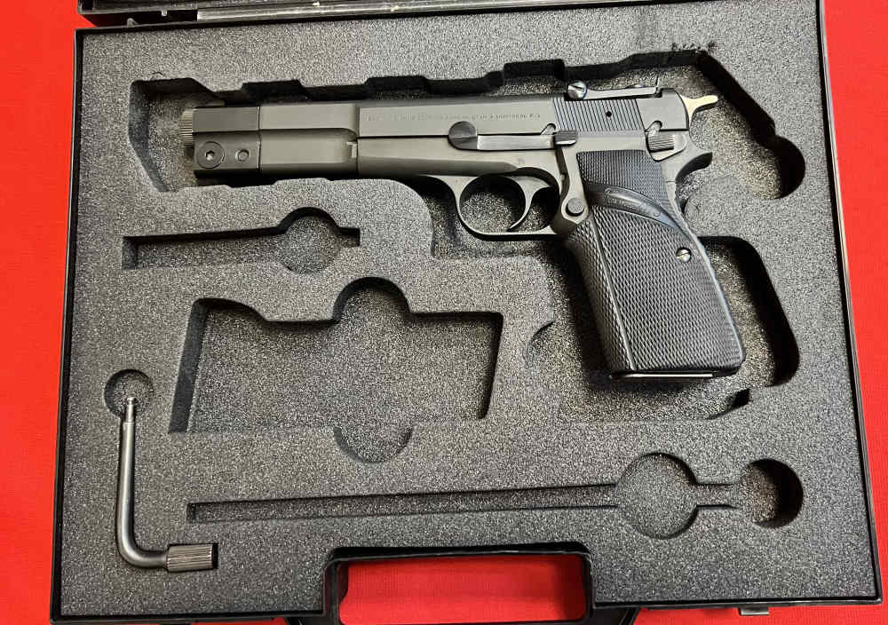 RARE Browning 9mm Hi Power GP Competition Model 6" Pistol EXCELLENT 1981-img-9