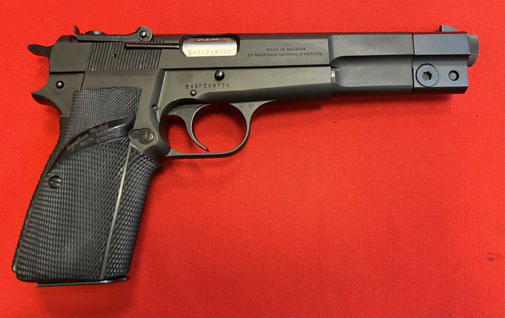RARE Browning 9mm Hi Power GP Competition Model 6" Pistol EXCELLENT 1981-img-5