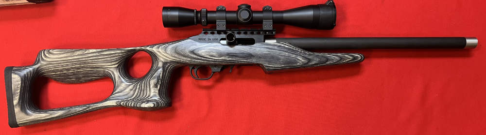 Magnum Research 22 LR MLR-1722 Laminated Thumbhole Stock and Leupold Scope-img-0