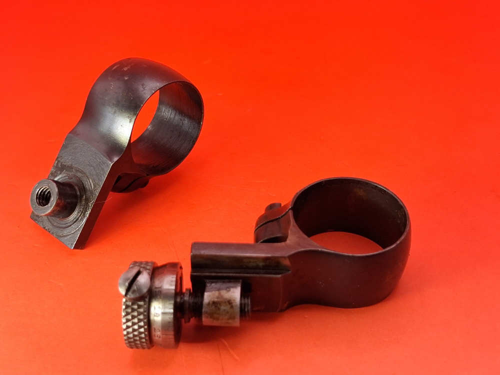 Griffin & Howe 7/8" Steel Scope Rings - M1C Garand Micrometer Windage -img-5